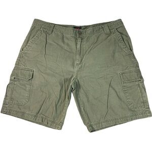 Wolverine Men's Cargo Shorts Size 44 Bermuda Cotton Olive Green Hiking